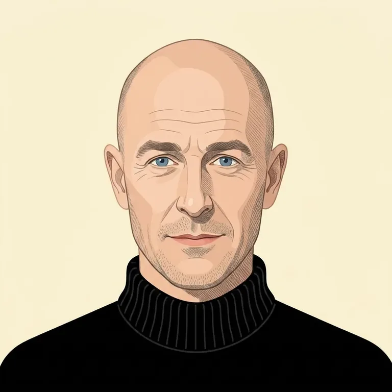 Illustrated portrait of Jony Ive