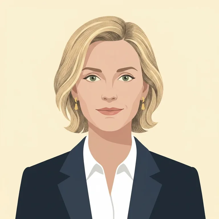 Illustrated portrait of Marissa Mayer