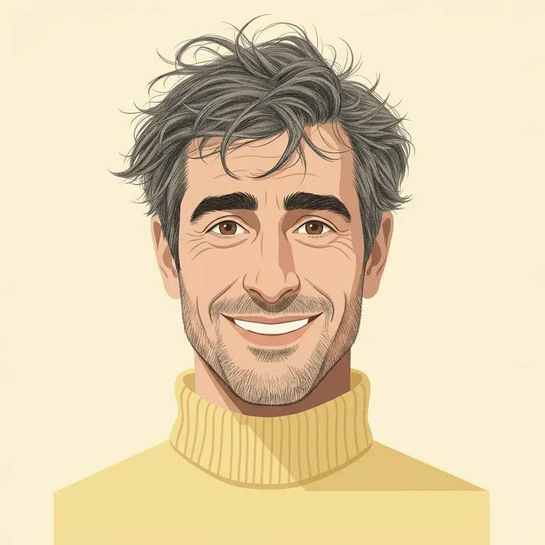 Illustrated portrait of Richard Feynman